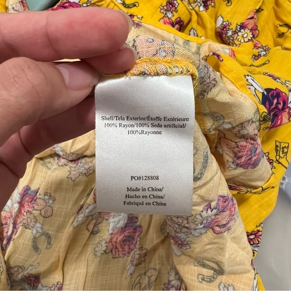 Modcloth Yellow Floral Swinging Saddles Midi Skirt - Picture 5 of 7